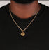 Heptagon cut ORI Head with 3MM Rope Chain (GOLD)