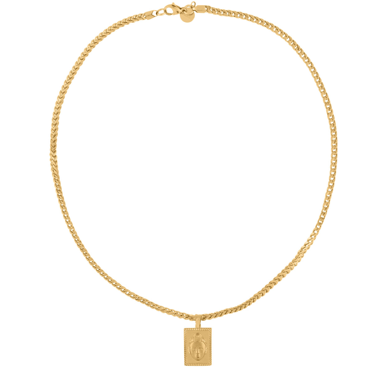 Rectangular cut ORI Head with 3MM Franco Chain (GOLD)