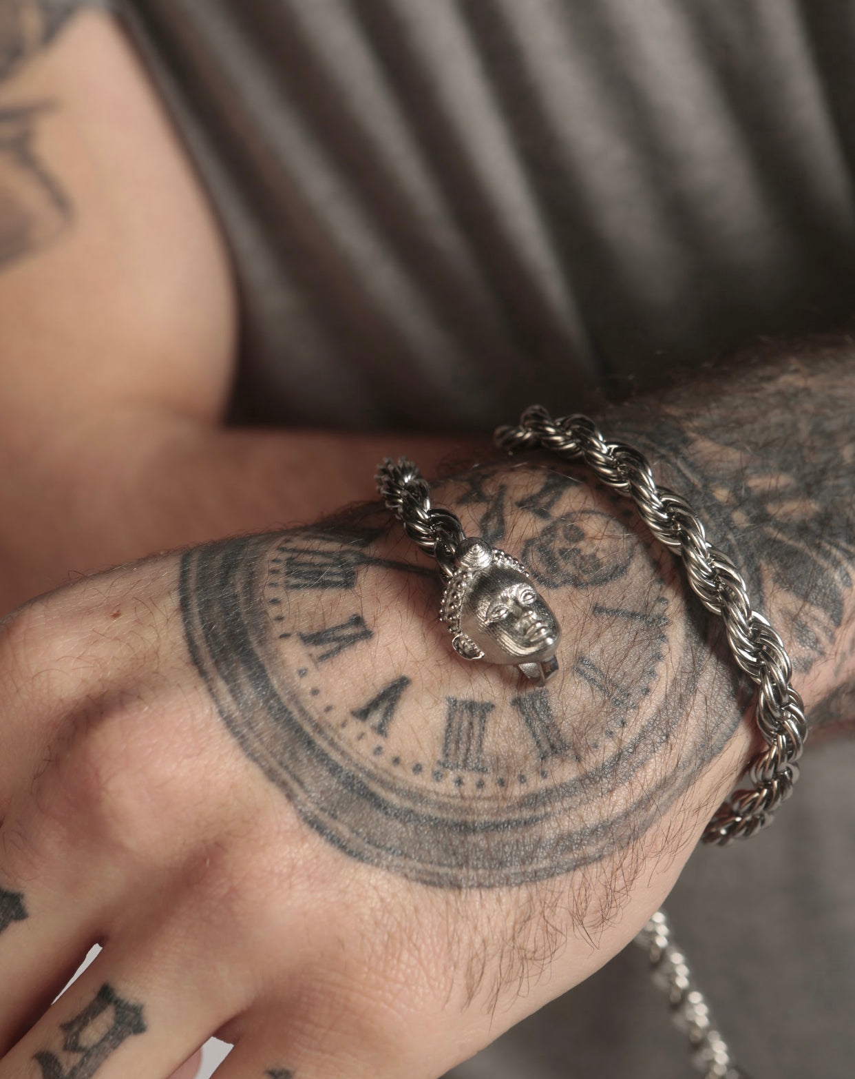 ROPE CHAIN (SILVER) with ORI CHARM