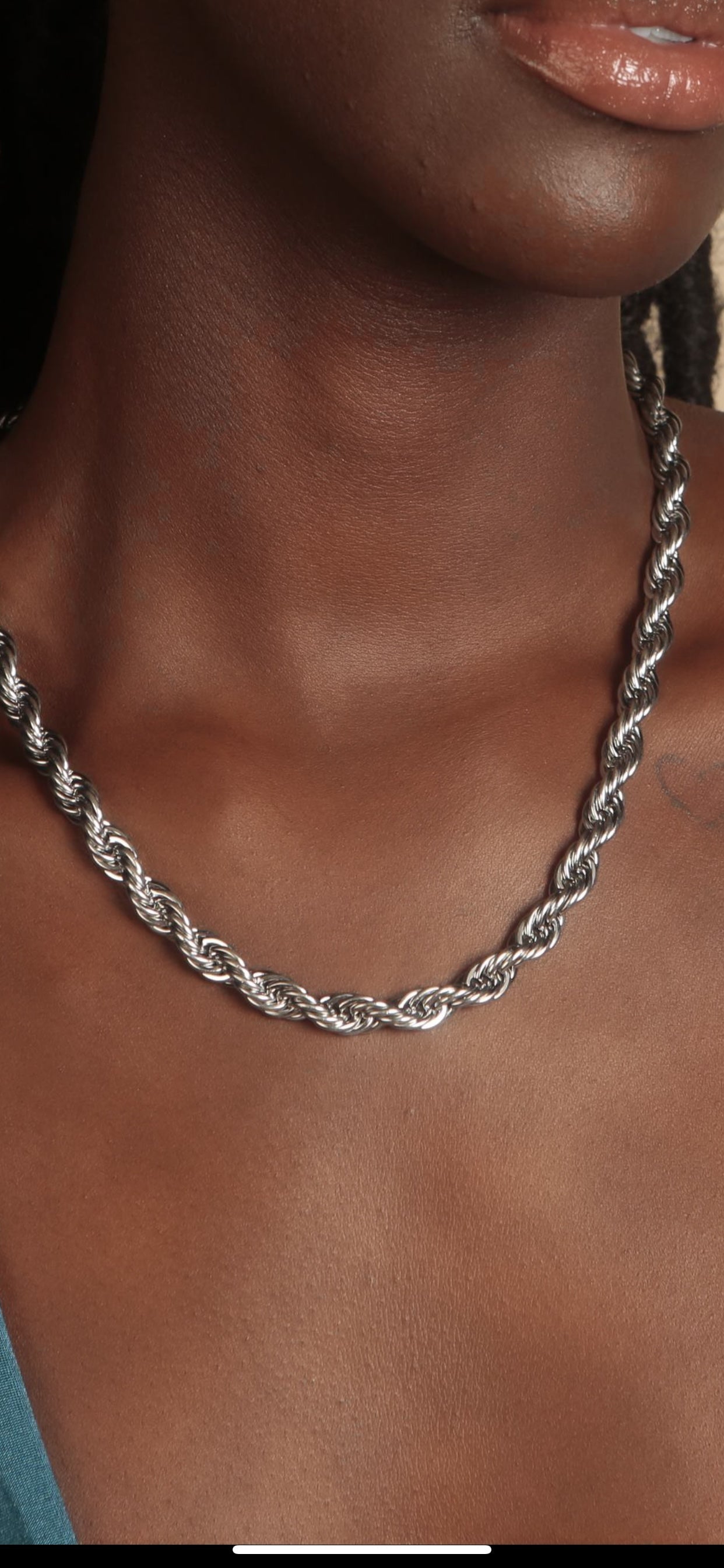 ROPE CHAIN (SILVER) with ORI CHARM