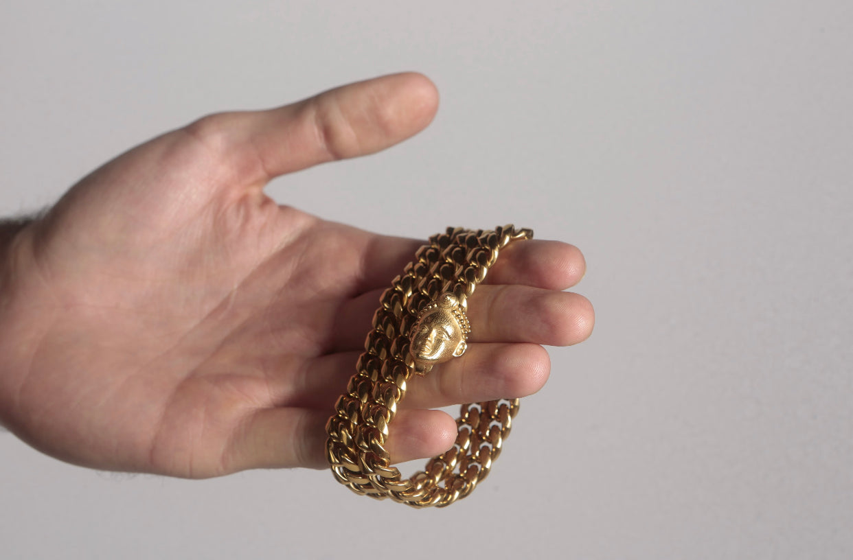 CUBA CHAIN (GOLD) with ORI CHARM