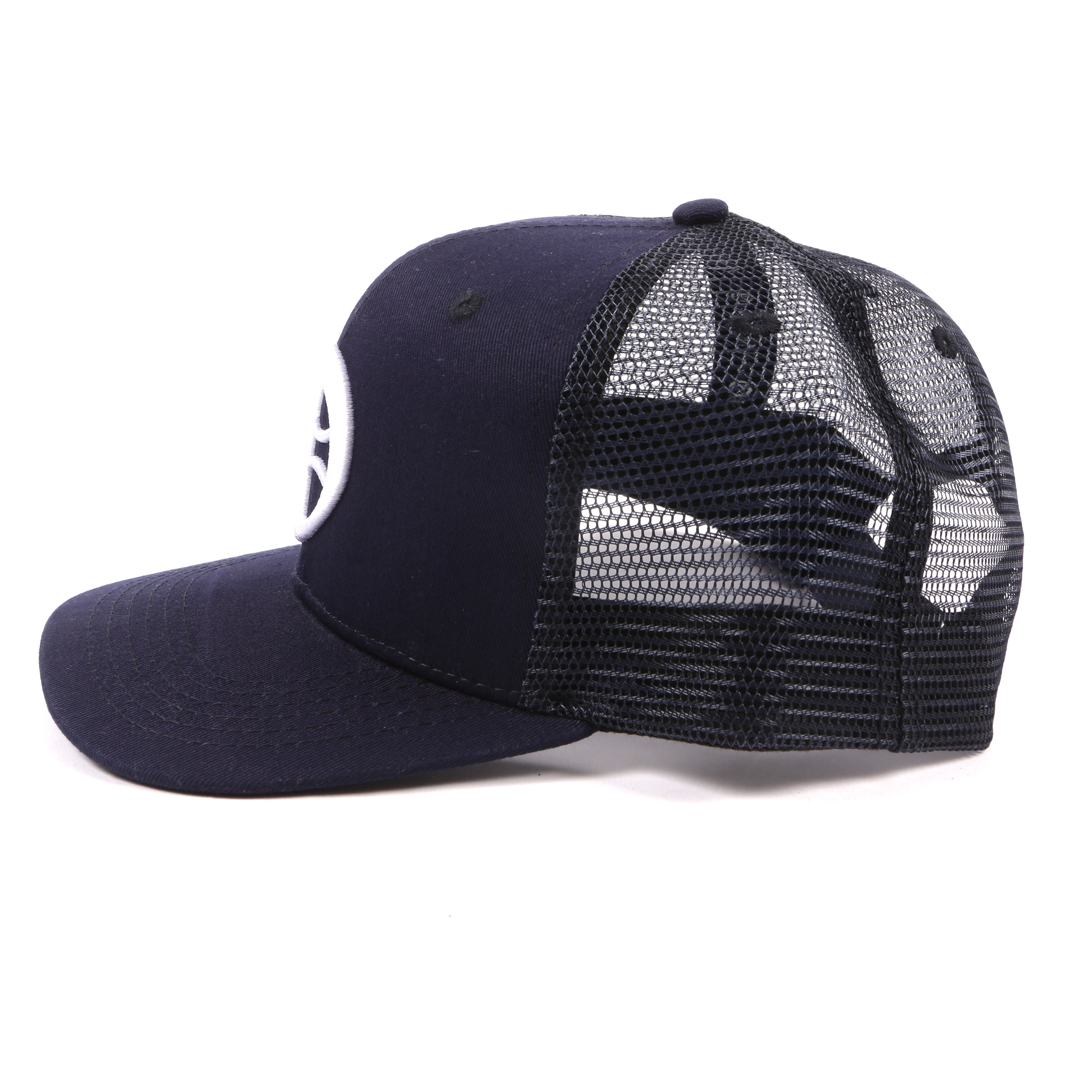 Blue Olokun Varsity Mesh Cap with a slightly Curved Peak.