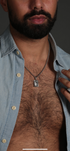 Rectangular cut ORI Head with 3MM Cuba Chain (SILVER)