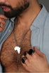 African Pendant with 3MM FRANCO CHAIN (SILVER)