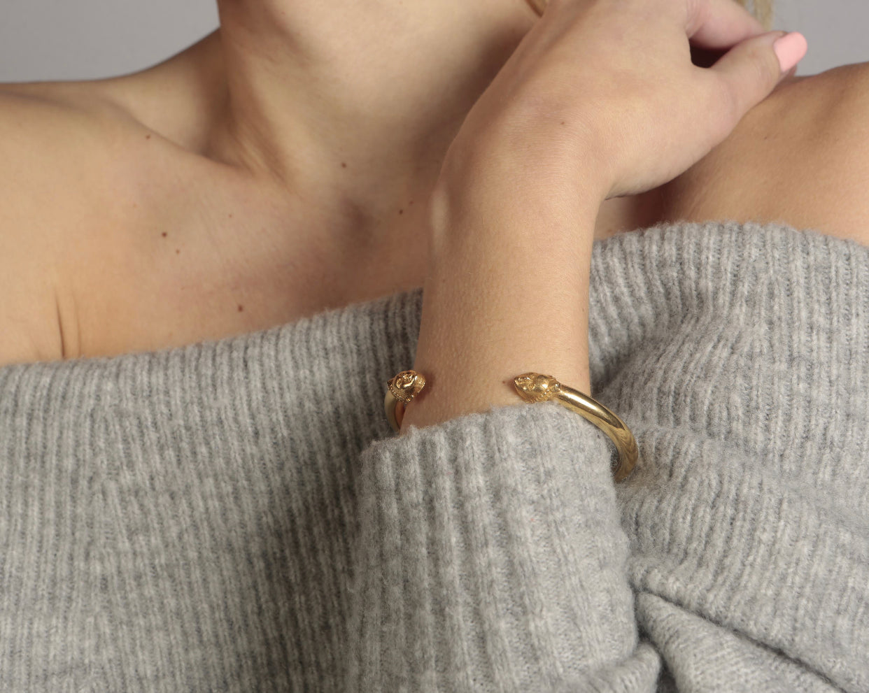 Unisex ORI Cuff Bangle (GOLD)