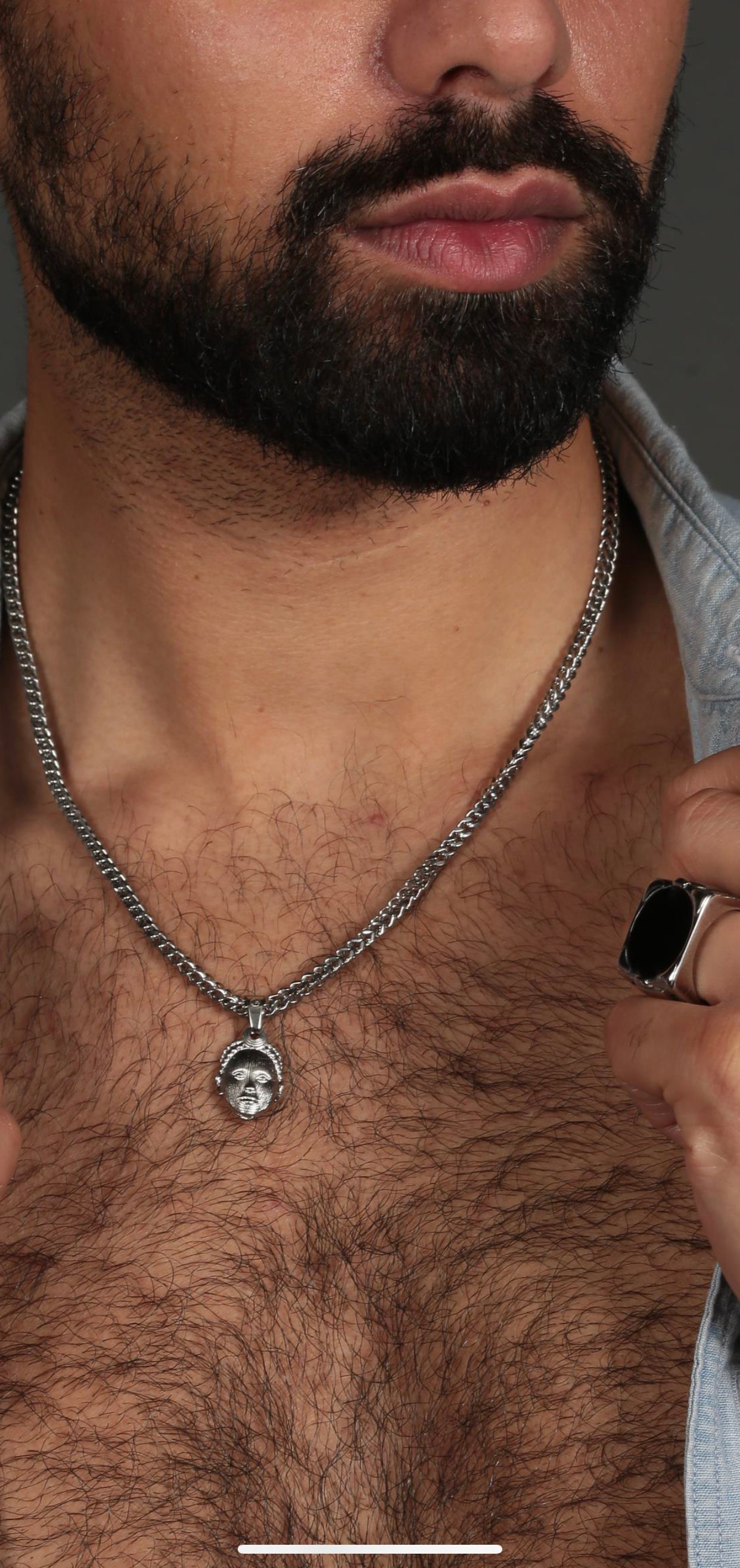ORI Head with 3MM Franco Chain (SILVER)