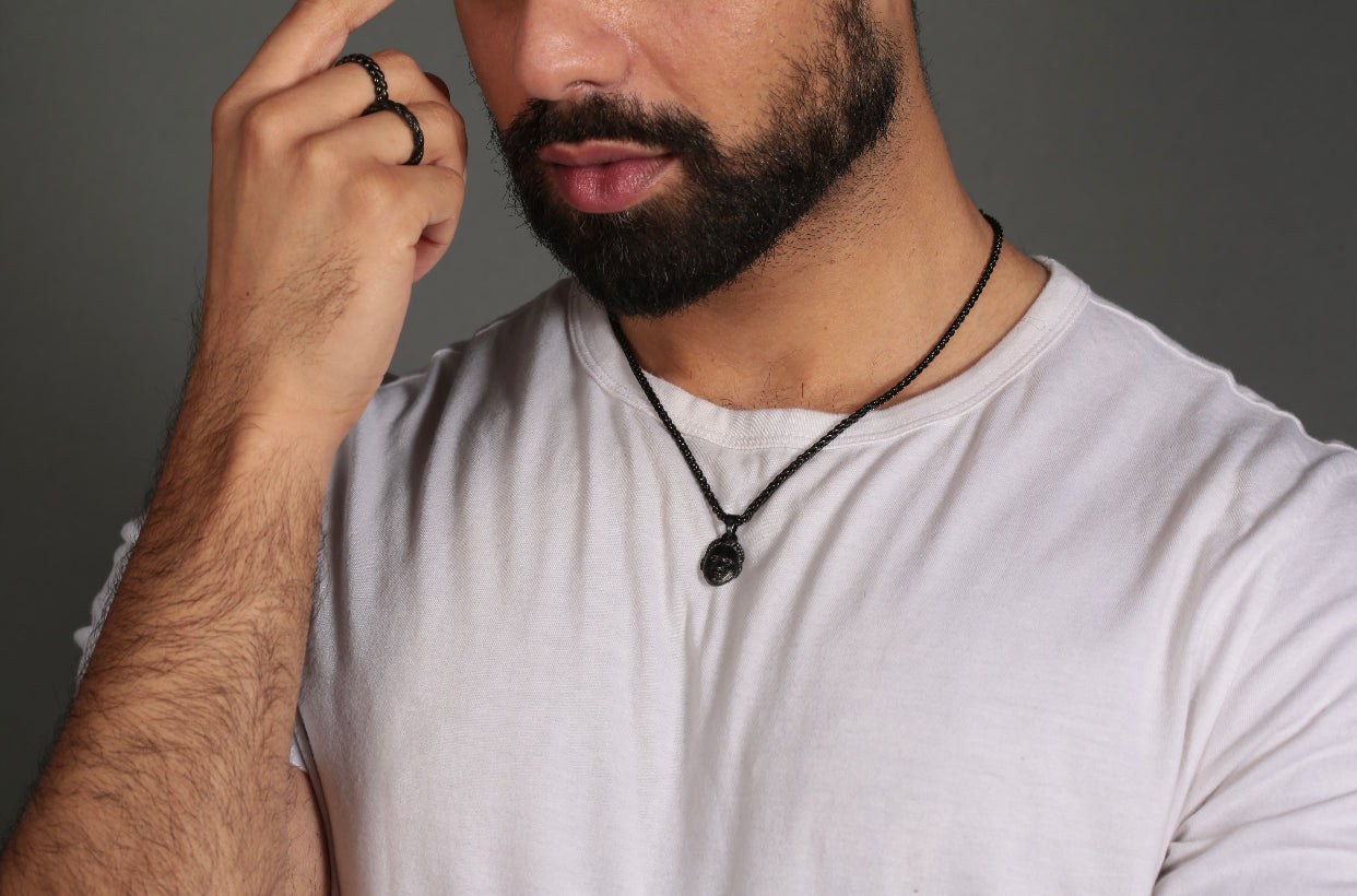 ORI Head with 3MM Wheat Chain (BLACK)