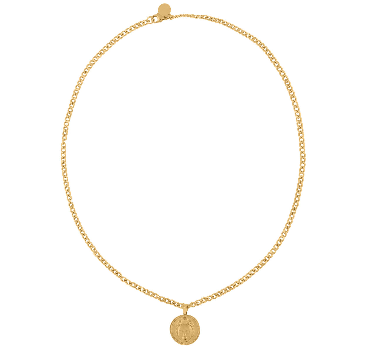 Circle cut ORI Head with 3MM Cuba Chain (GOLD)