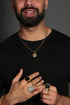 Circle cut ORI Head with 3MM Wheat Chain (GOLD)