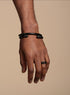 Unisex ORI Cuff Twisted Bangle (BLACK)