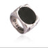 Olokun Enamel Antique Square Royal Ring (SILVER)