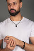 Rectangular cut ORI Head with 3MM Rope Chain (BLACK)
