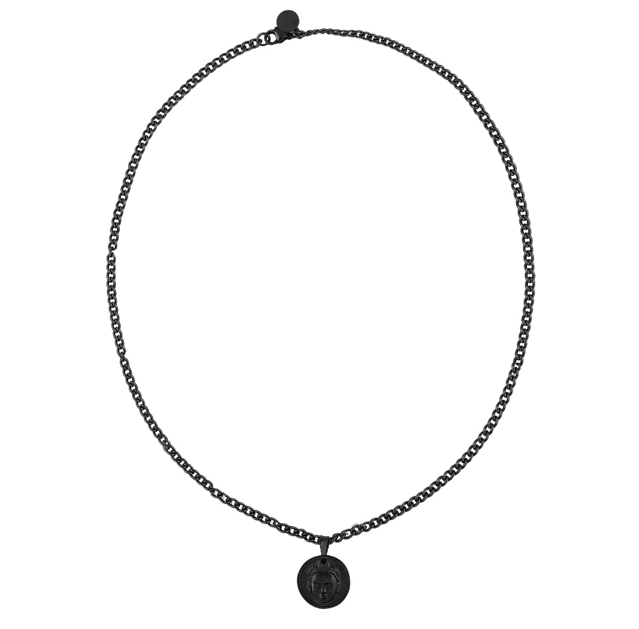 Circle cut ORI Head with 3MM Cuba Chain (BLACK)