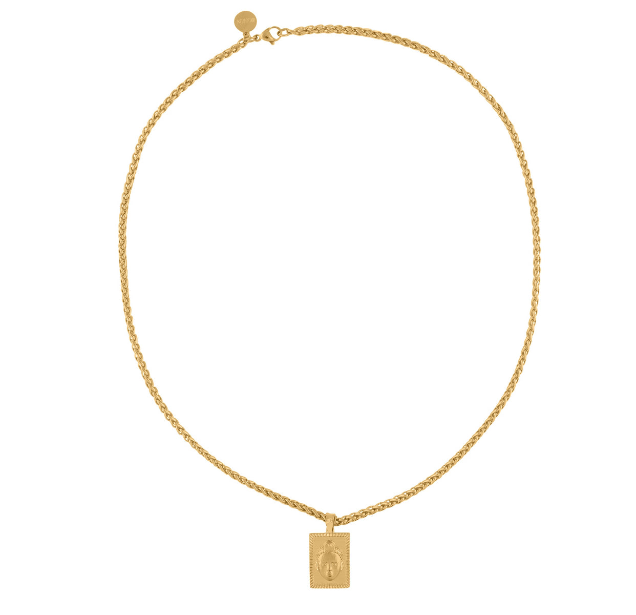 Rectangular cut ORI Head with 3MM Wheat Chain (GOLD)