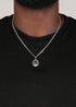 Circle cut ORI Head with 3MM Franco Chain (SILVER)