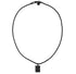 Rectangular cut ORI Head with 3MM Rope Chain (BLACK)