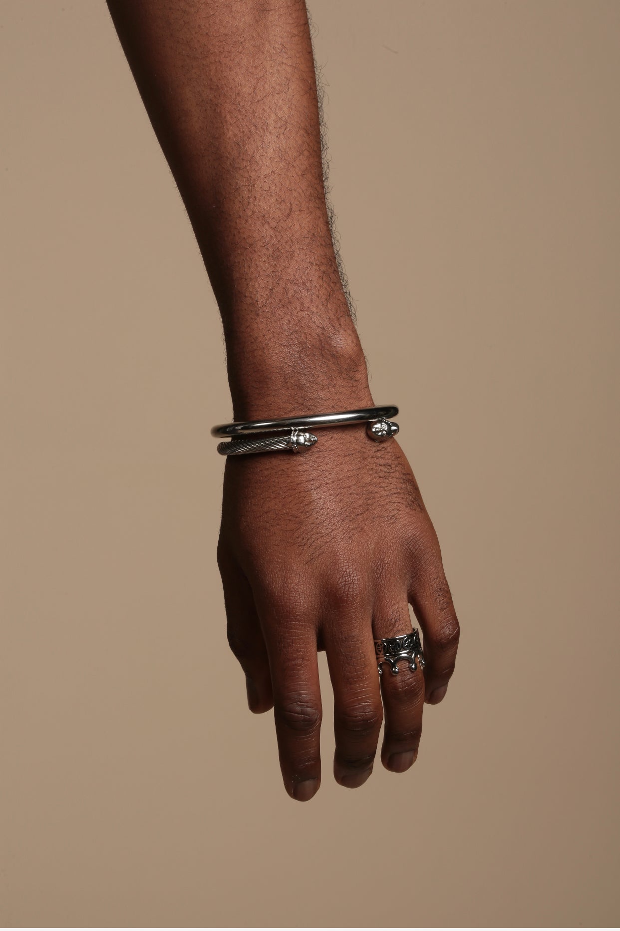 Olokun Enamel Tainted Crown Royal Ring (SILVER)