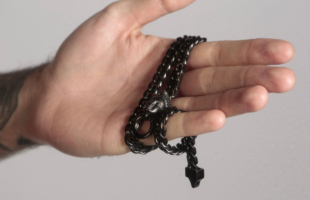 CUBA CHAIN (BLACK)with ORI CHARM