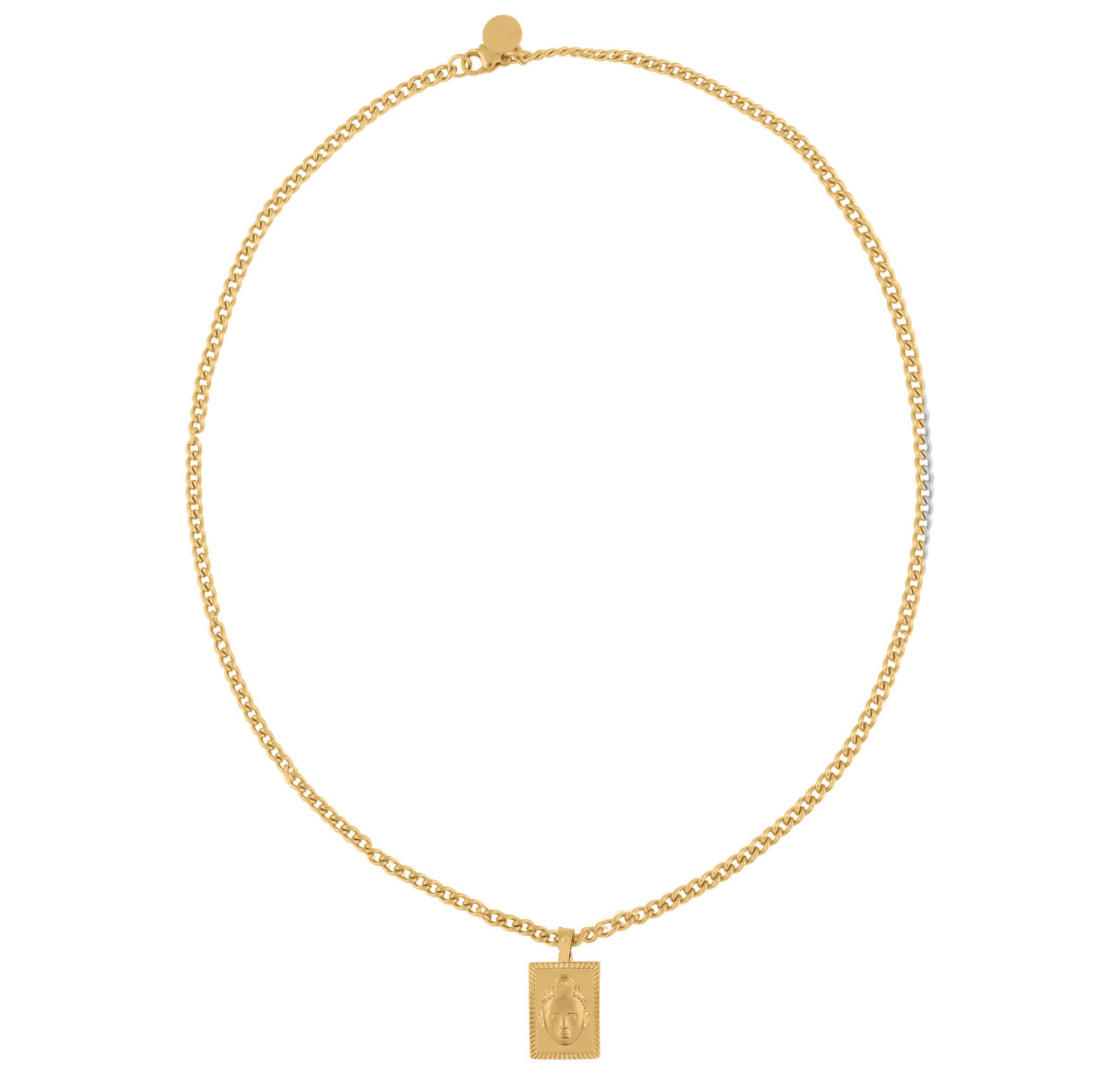 Rectangular cut ORI Head with 3MM Cuba Chain (GOLD)