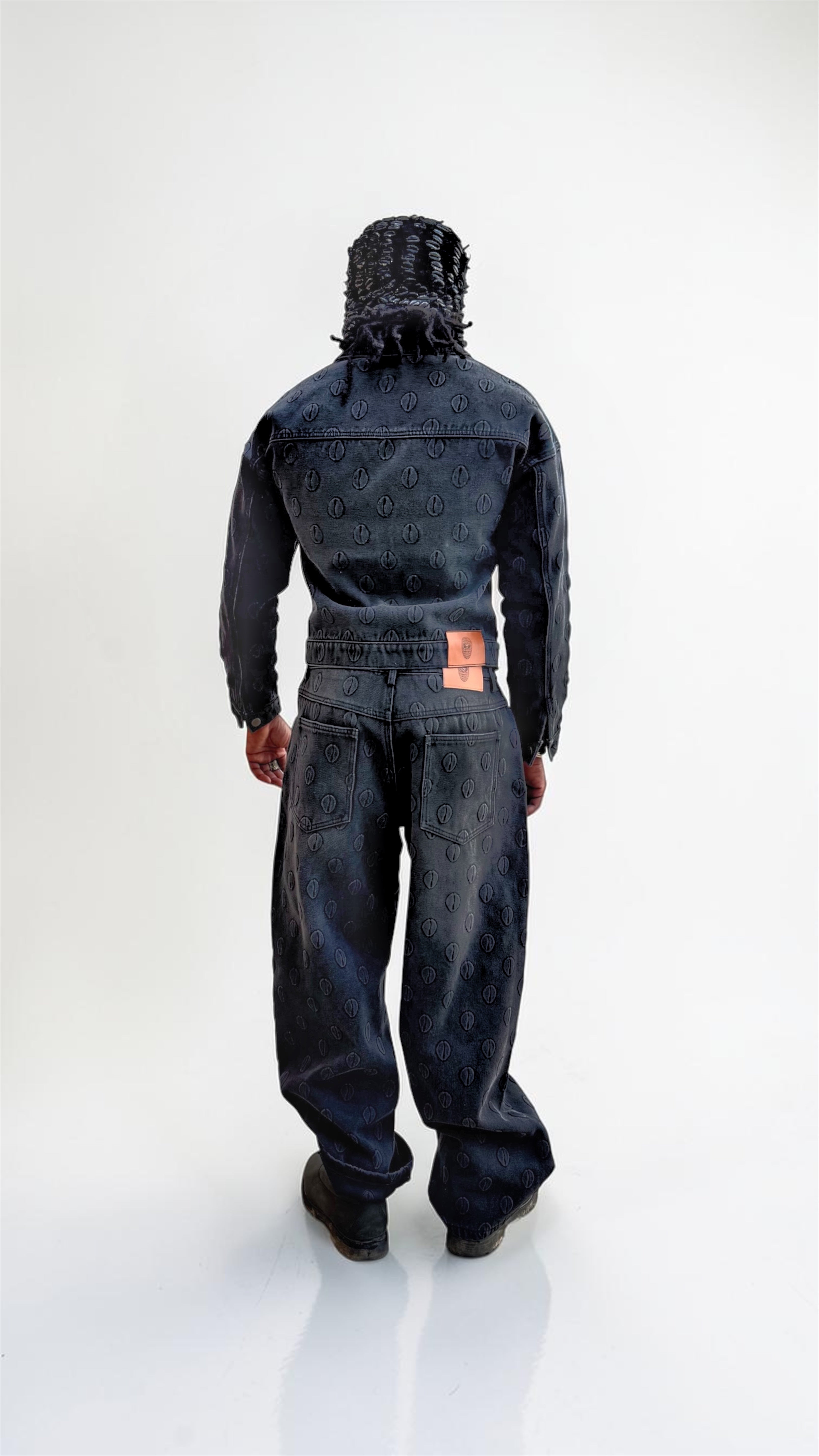 Ori Black Denim Stonewashed Trouser