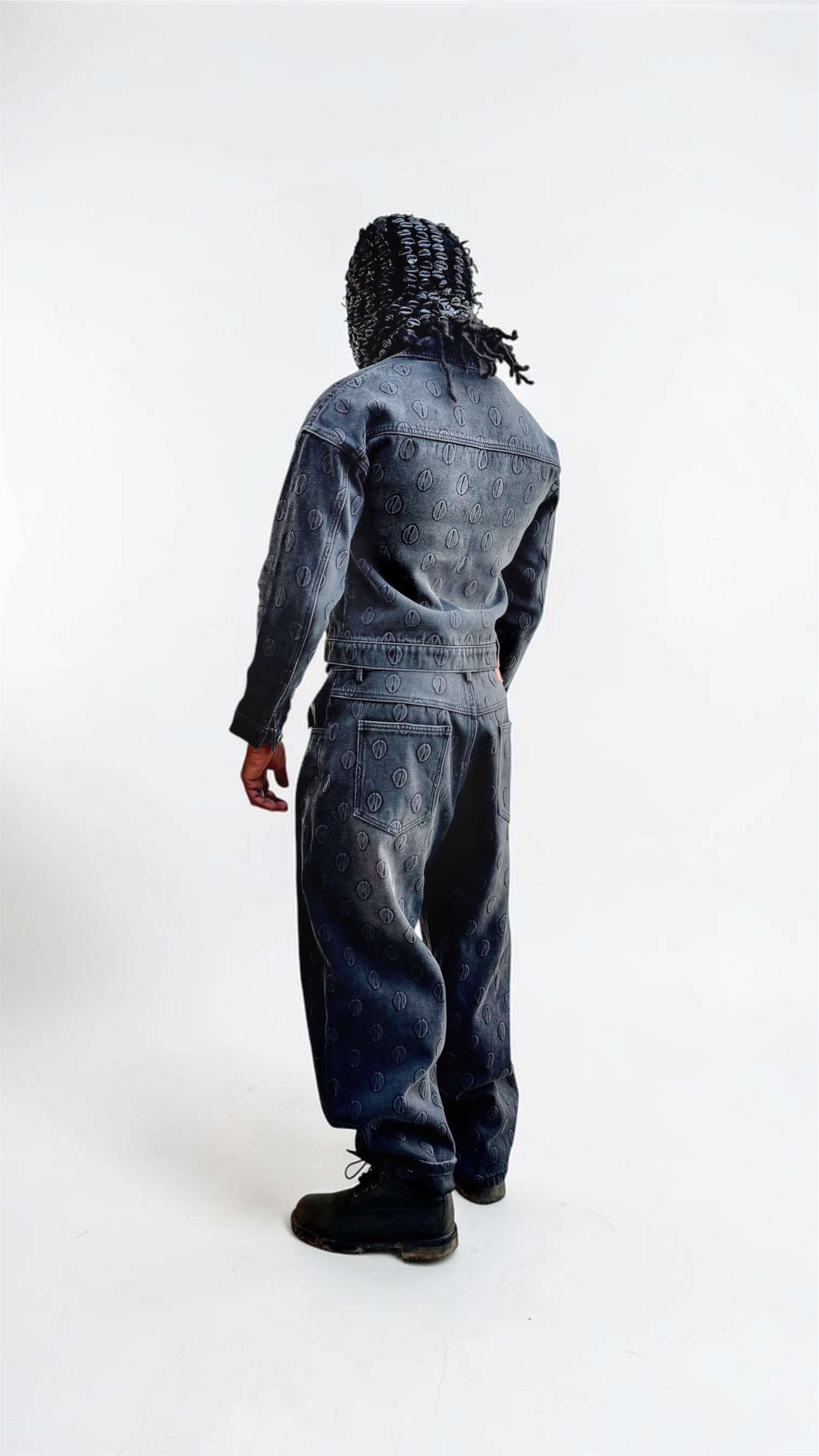Ori Black Denim Stonewashed Trouser