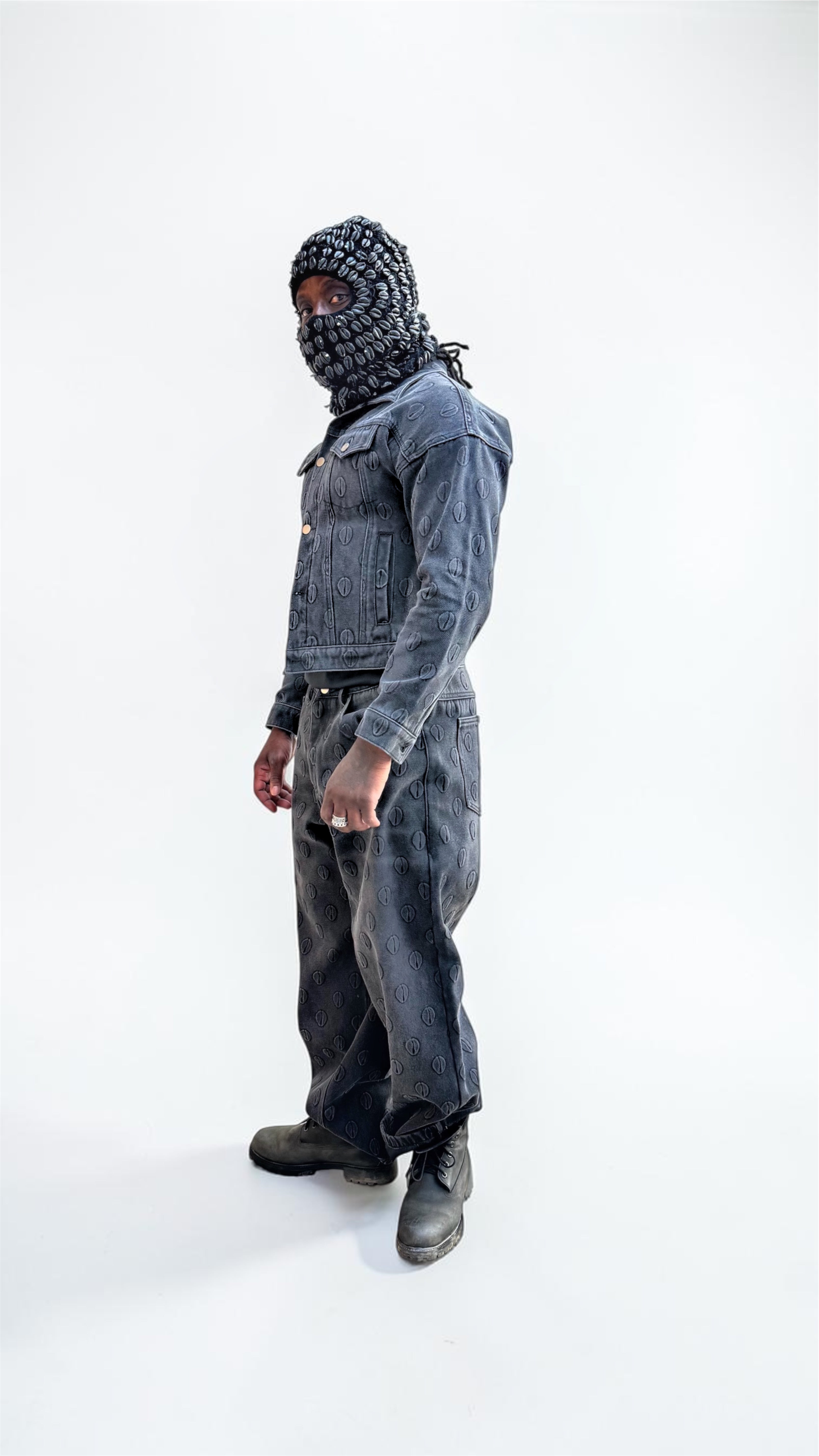 Ori Black Denim Stonewashed Trouser