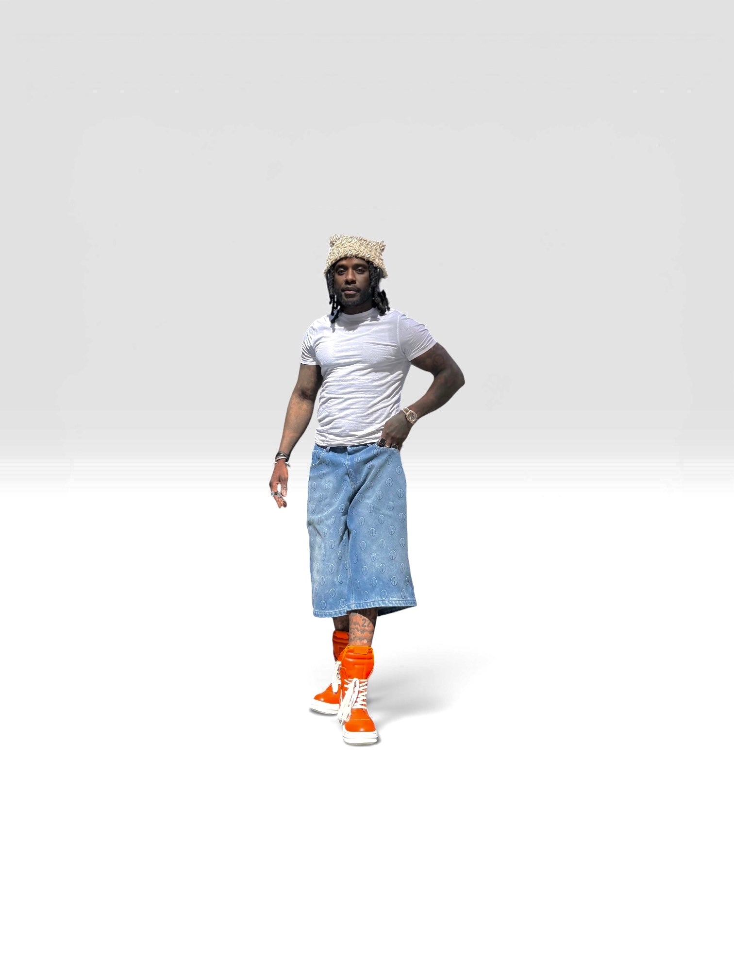 Ori Blue Denim Stonewashed Jorts