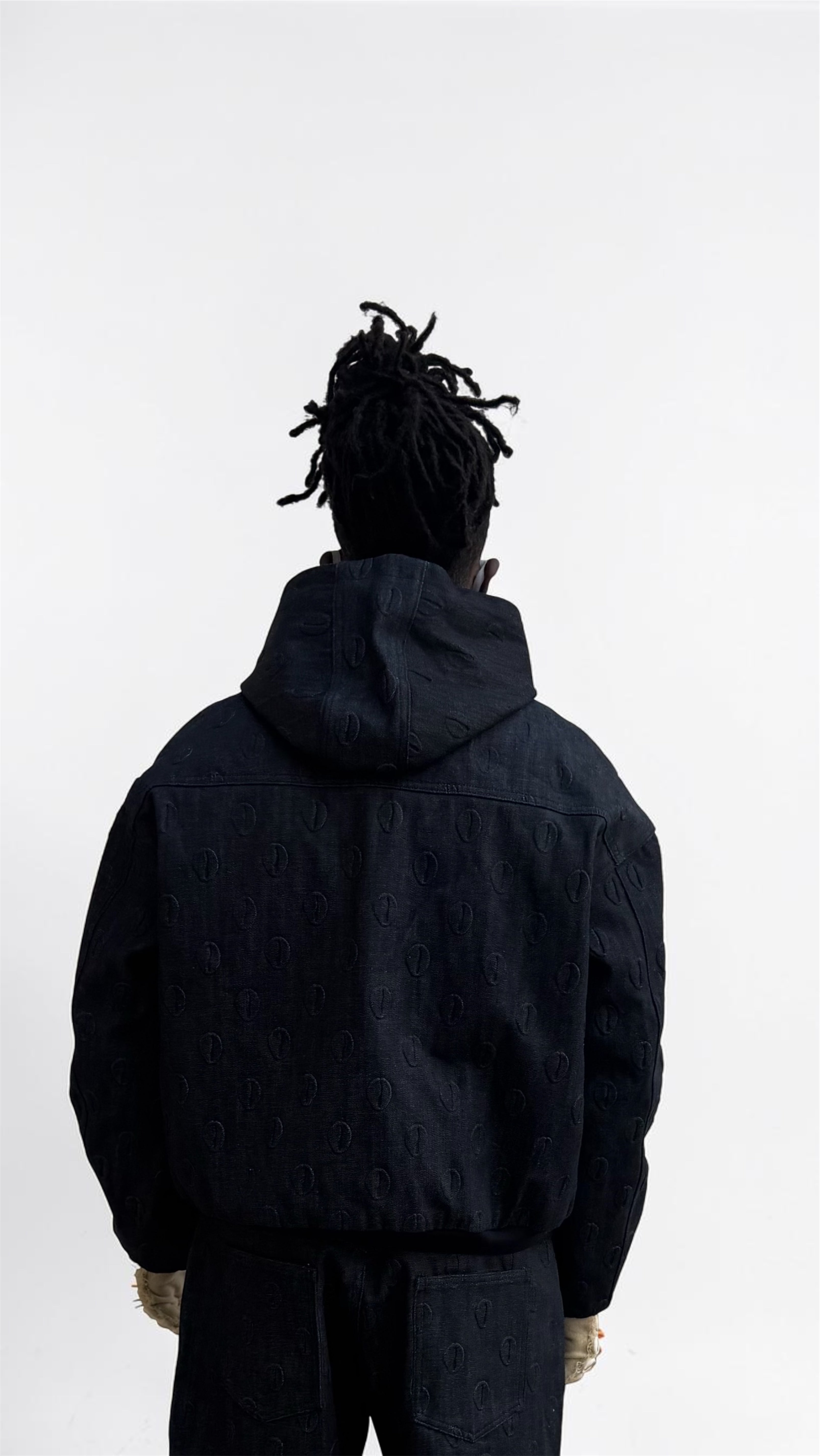 Ori Navy Blue Denim Hoodie Jacket