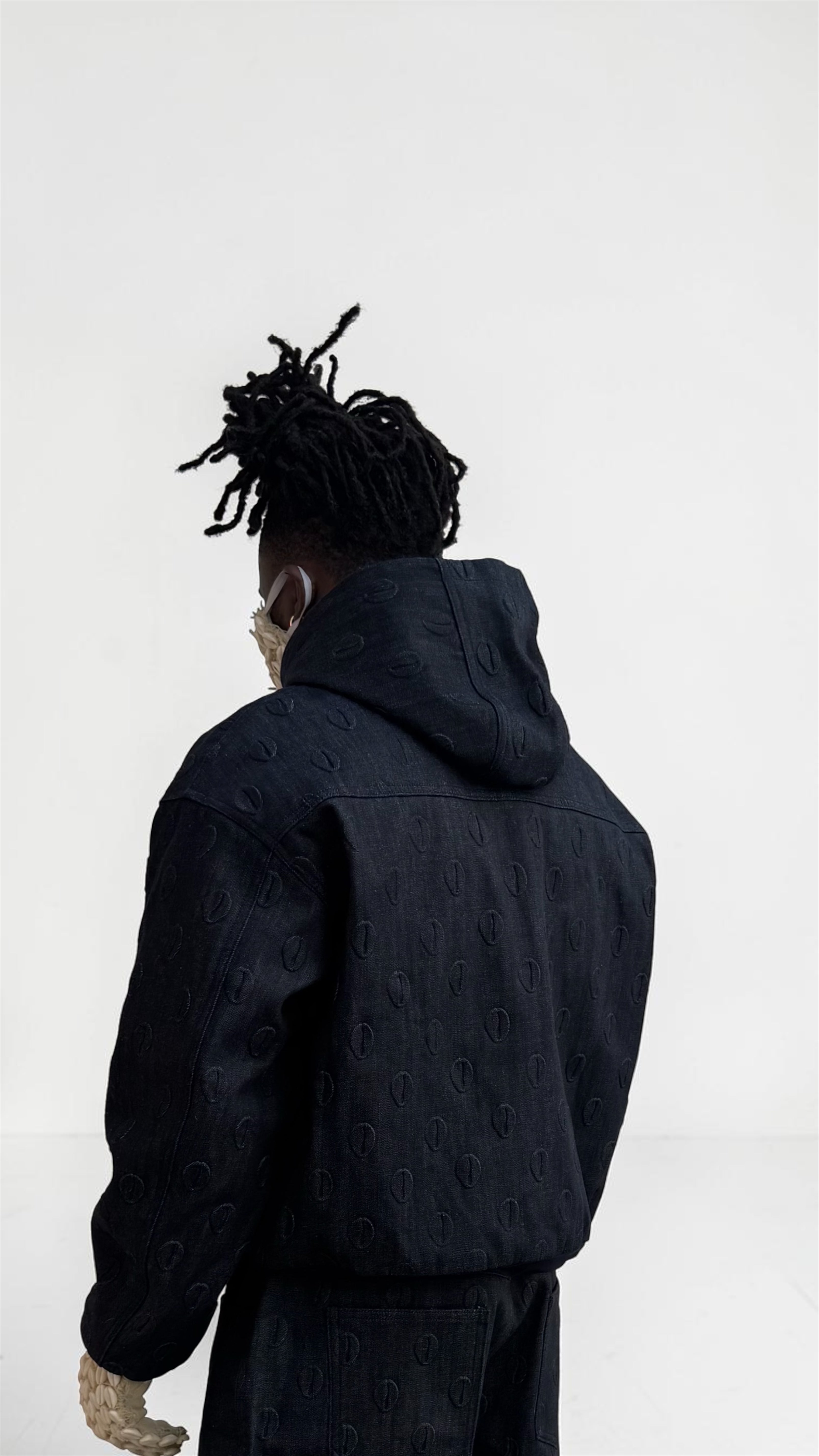 Ori Navy Blue Denim Hoodie Jacket