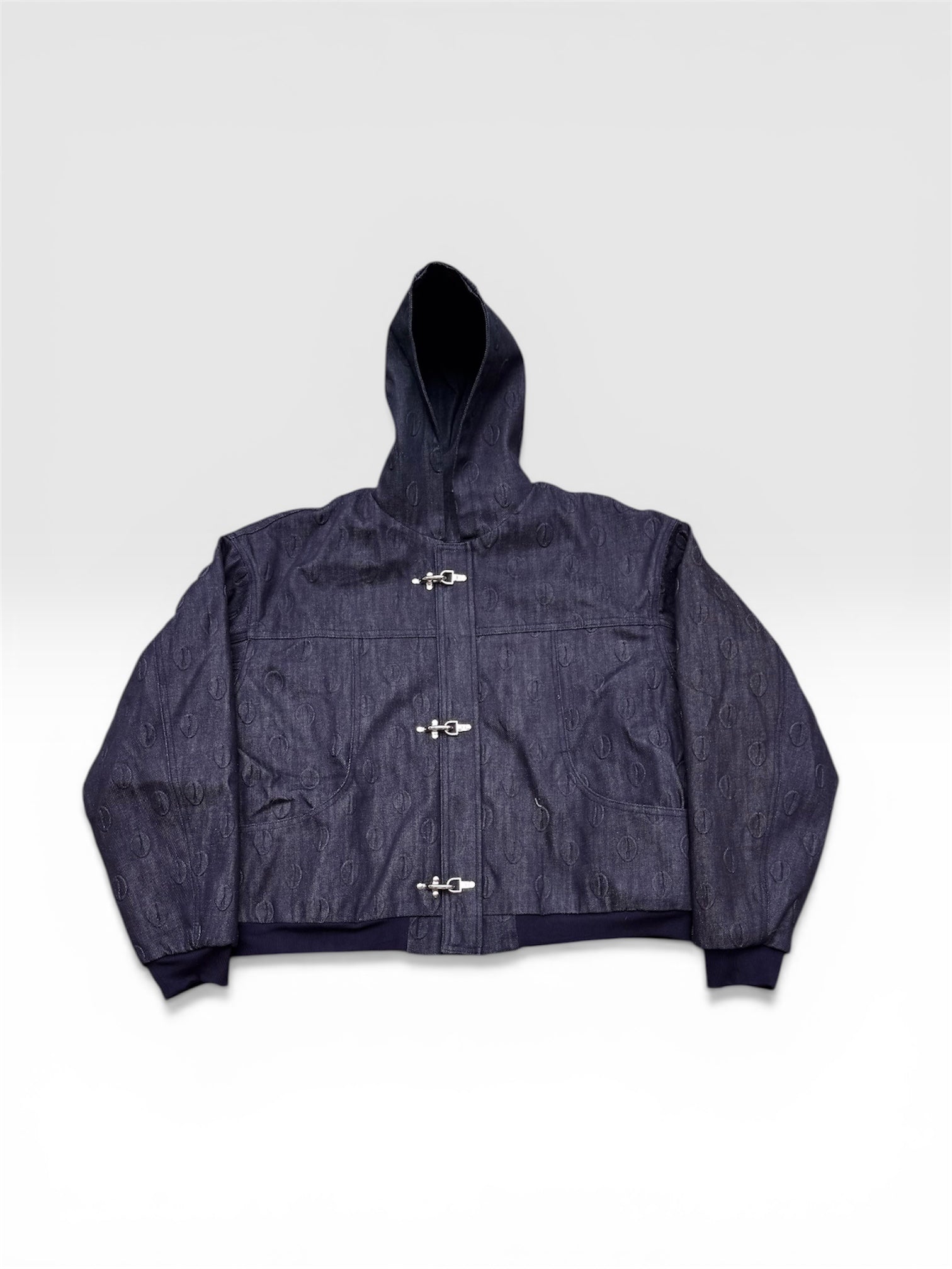 Ori Navy Blue Denim Hoodie Jacket