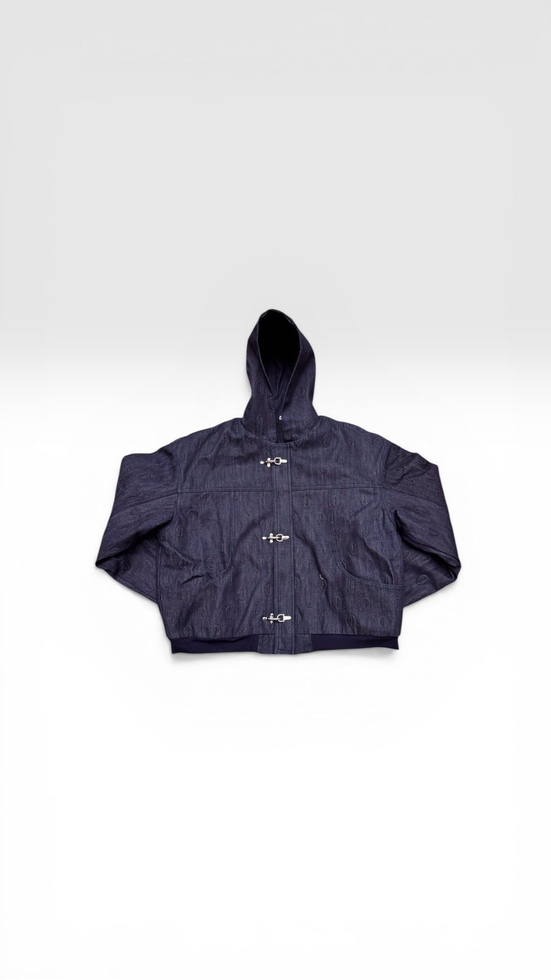 Ori Navy Blue Denim Hoodie Jacket