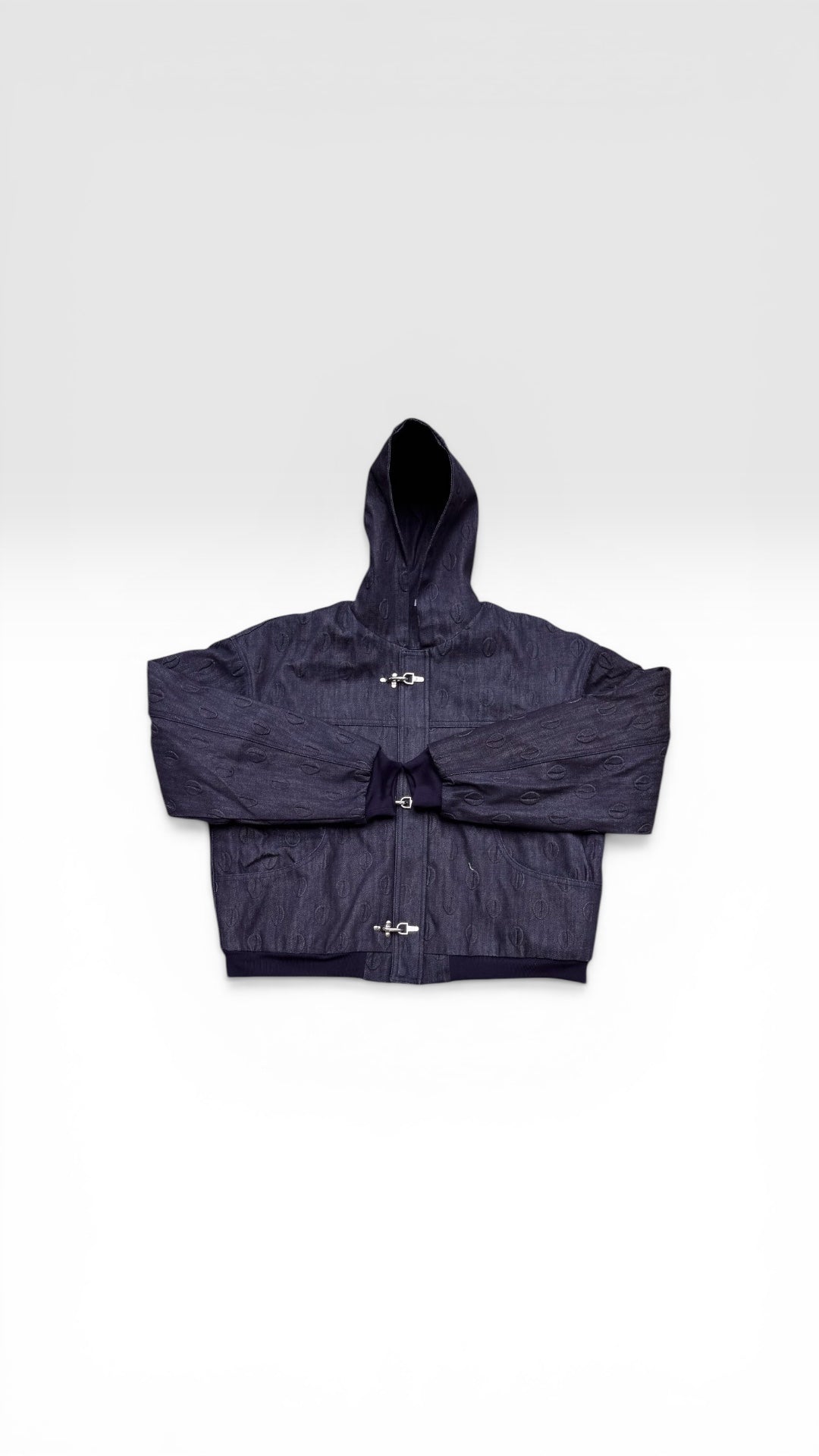 Ori Navy Blue Denim Hoodie Jacket