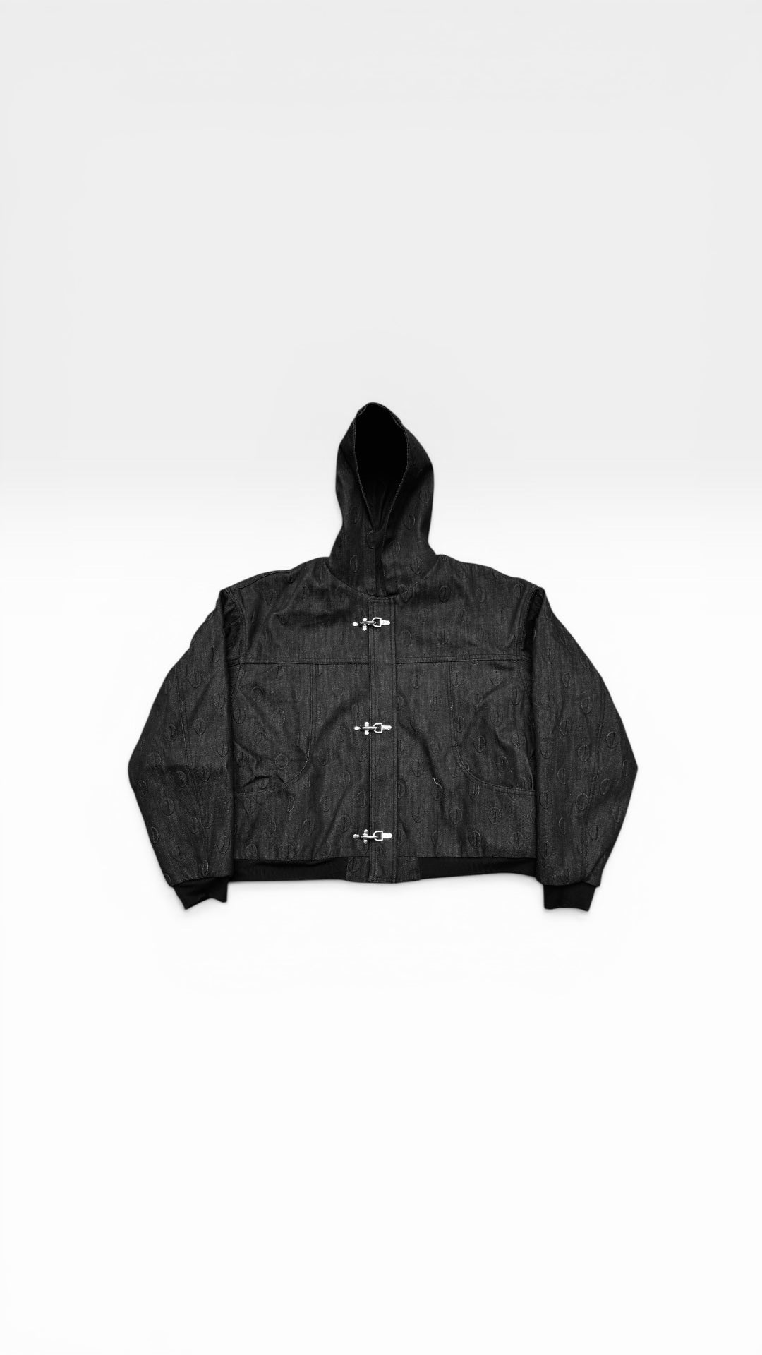 Ori Black Denim Hoodie Jacket