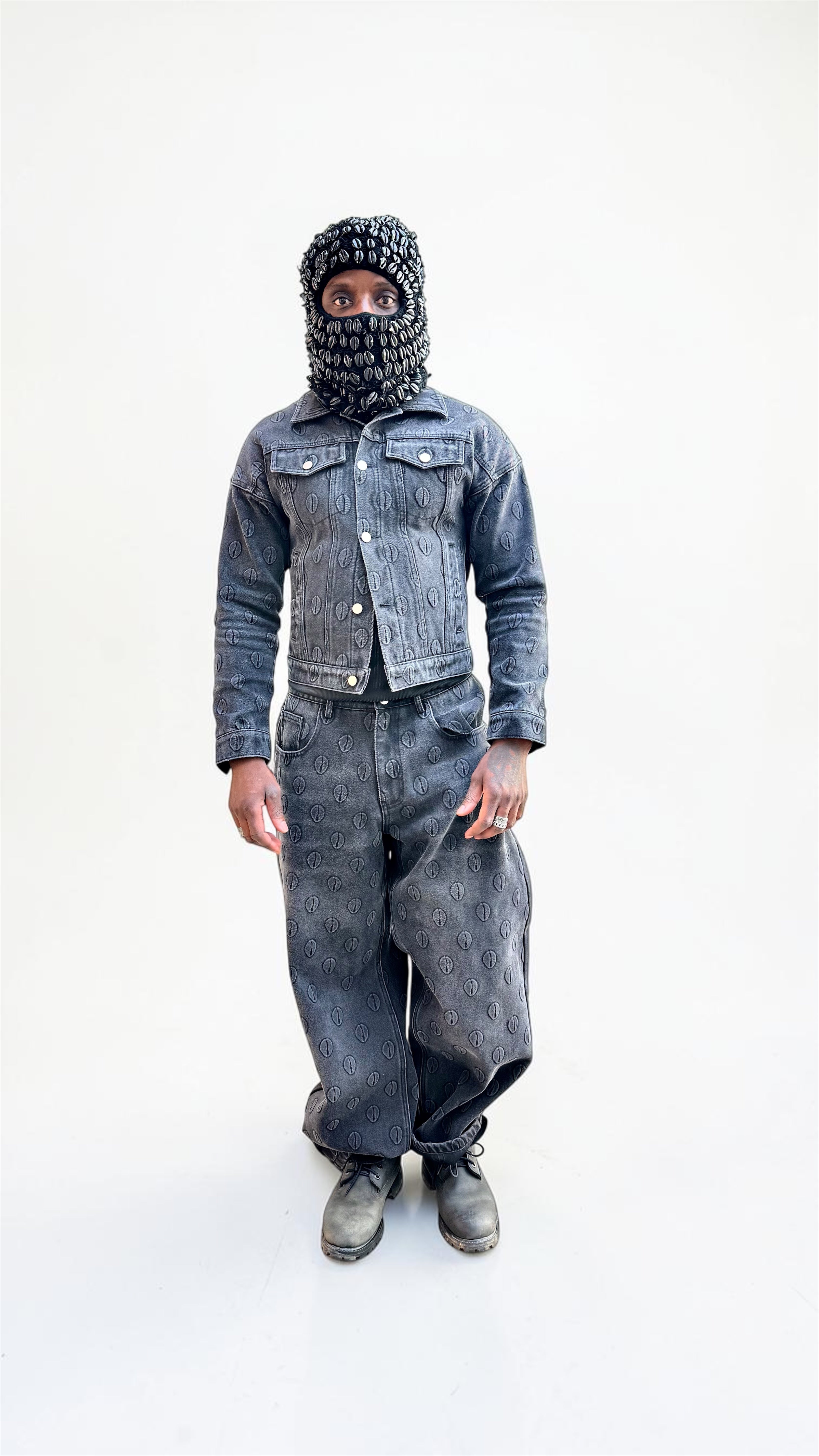 Ori Black Denim Stonewashed Trouser