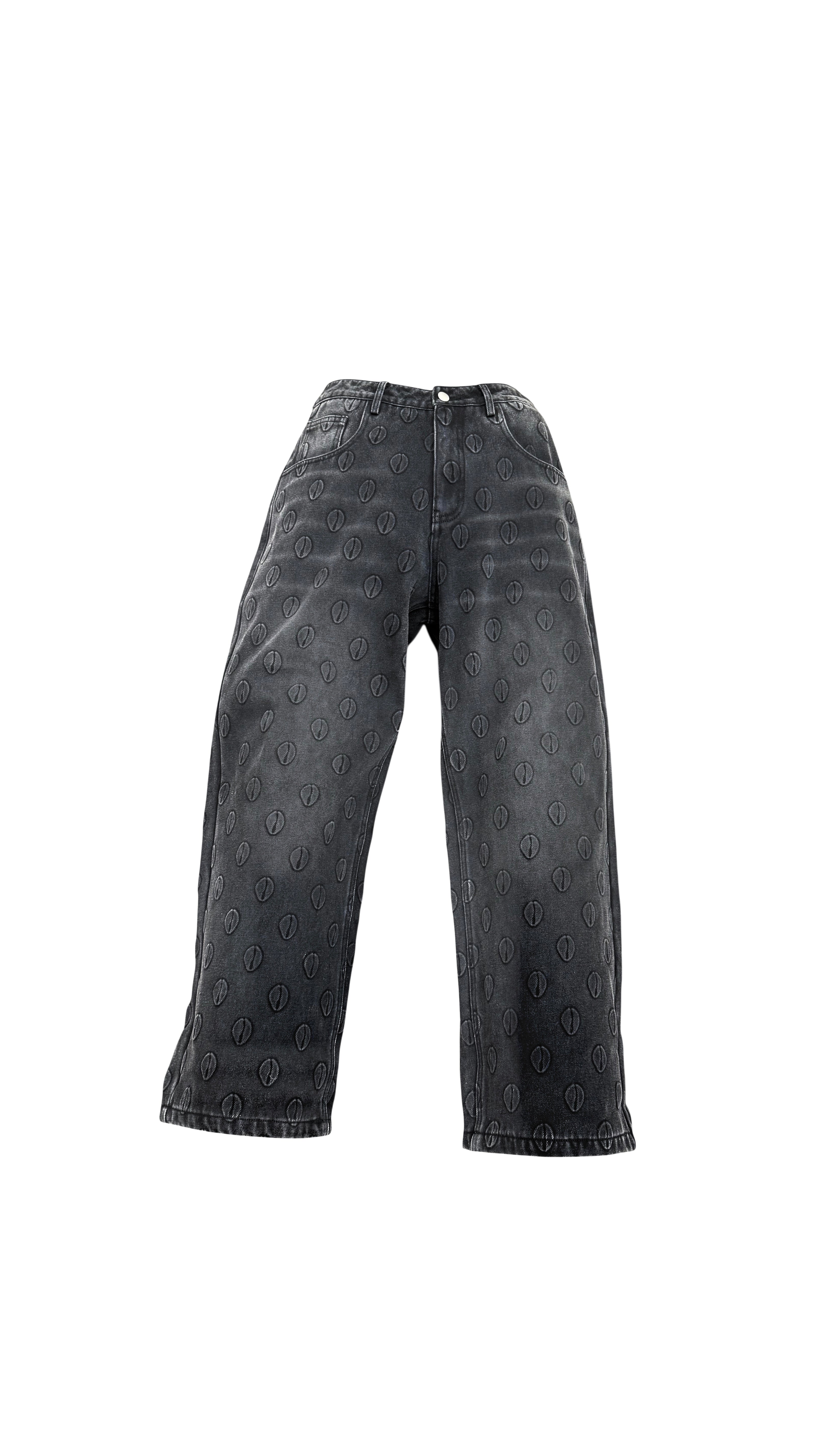 Ori Black Denim Stonewashed Trouser