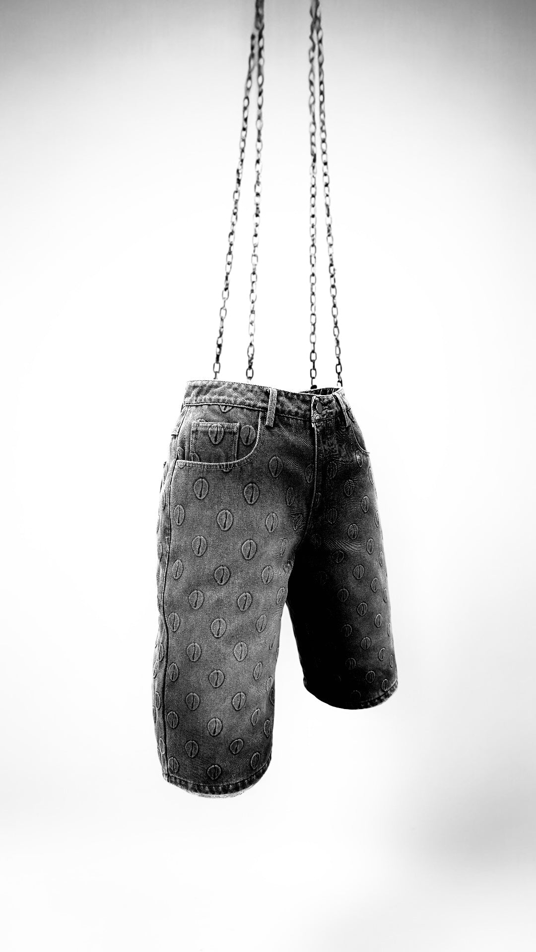 Ori Black Denim Stonewashed Jorts