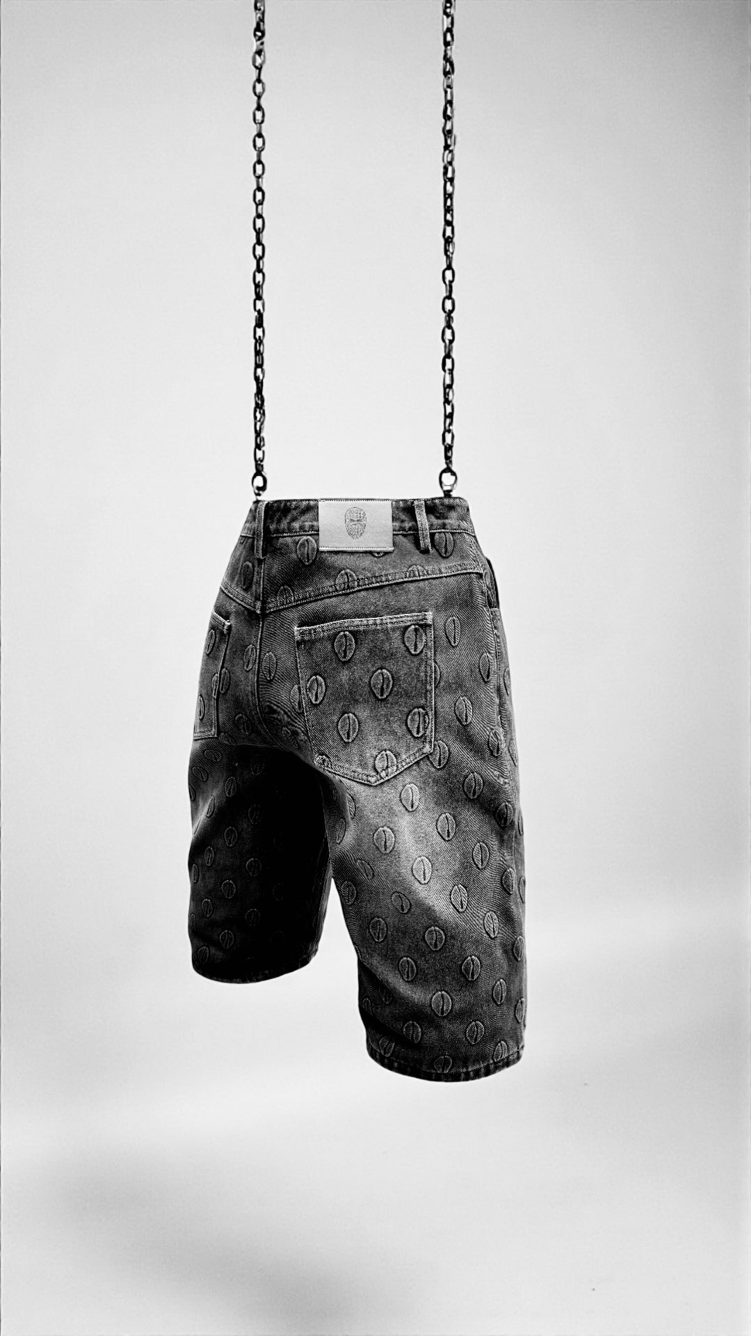 Ori Black Denim Stonewashed Jorts