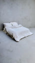 Ori White Linen Cowrie Duvet Cover