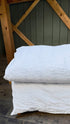 Ori White Linen Cowrie Duvet Cover