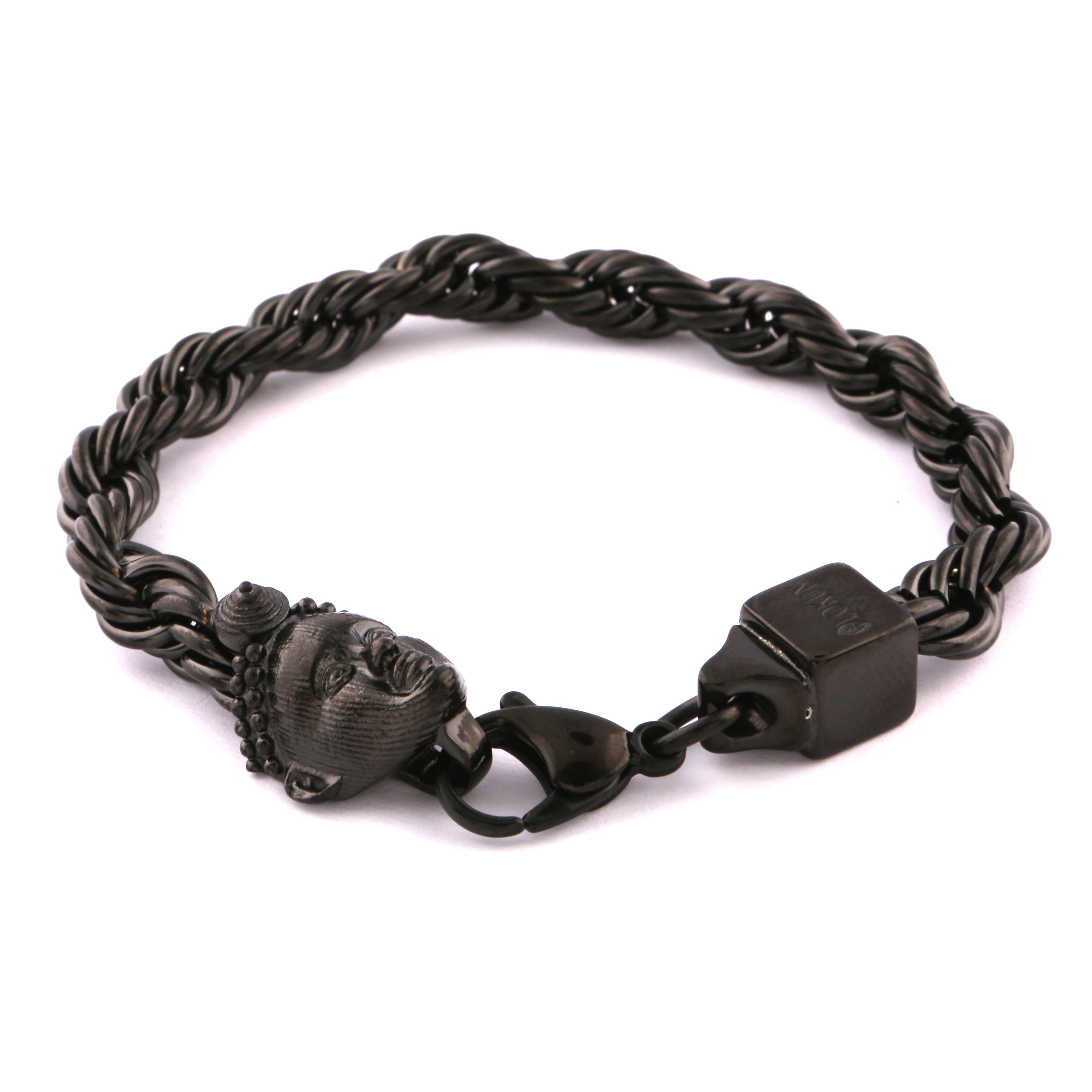 ROPE BRACELET (BLACK) with ORI CHARM