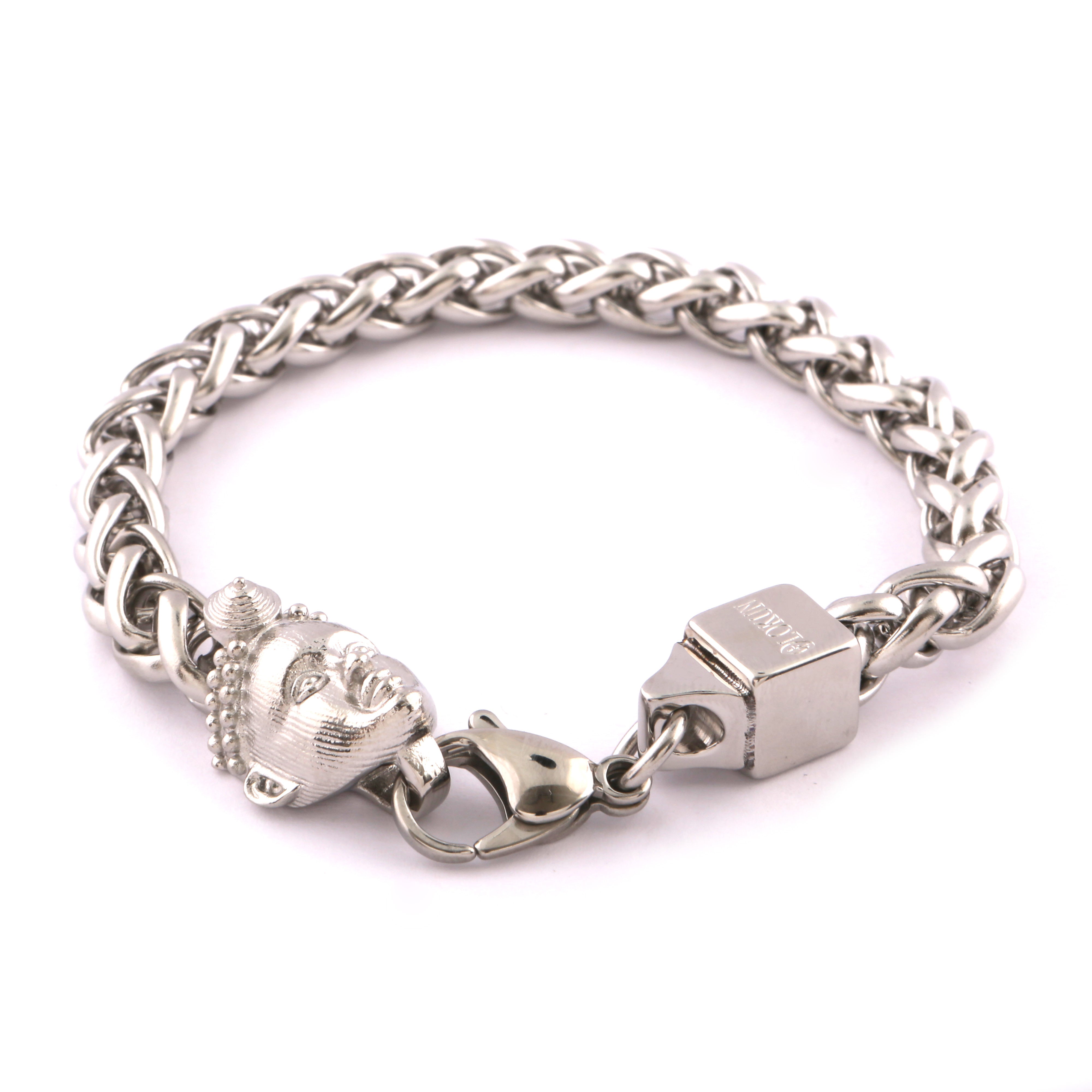 WHEAT BRACELET (SILVER) with ORI CHARM