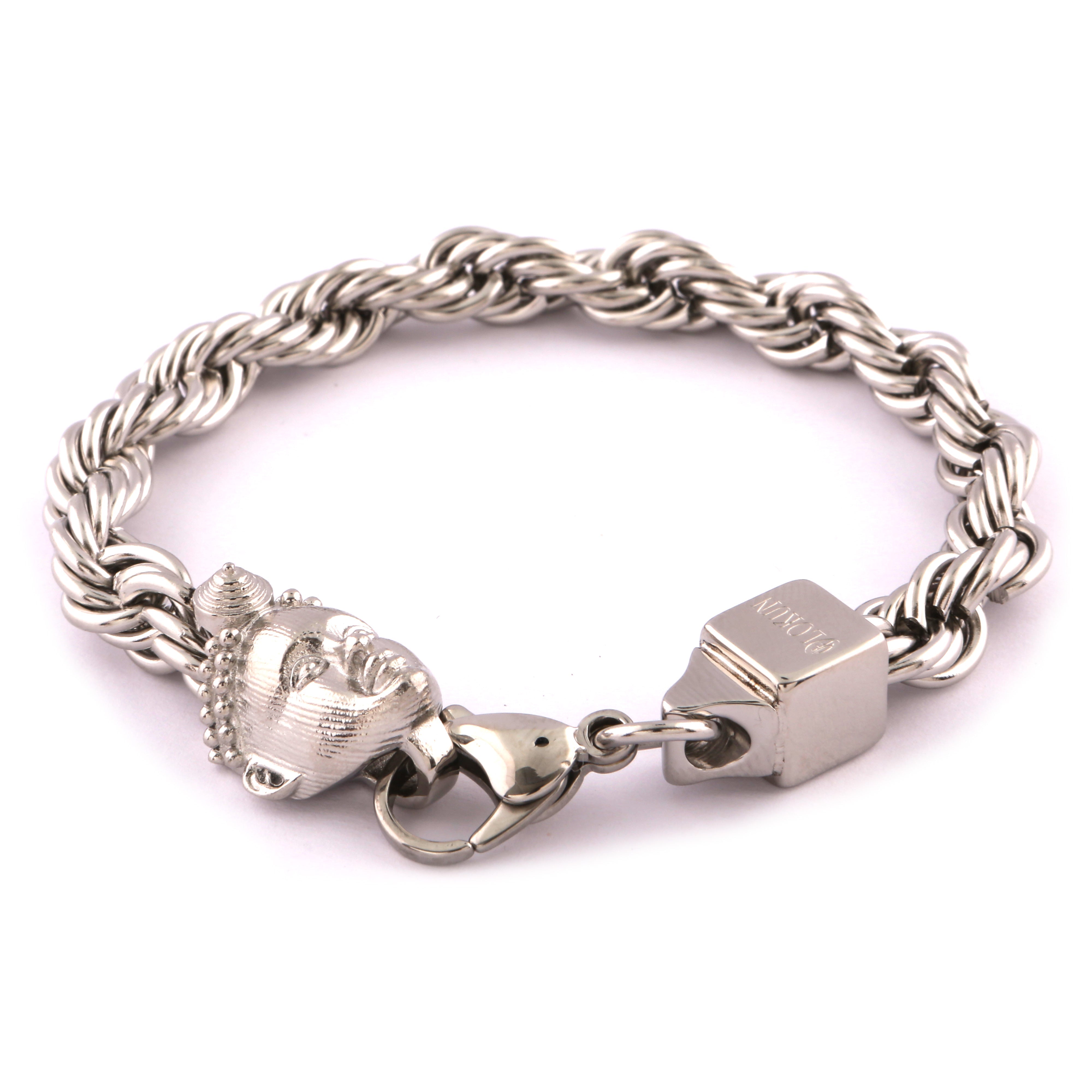 ROPE BRACELET (SILVER) with ORI CHARM