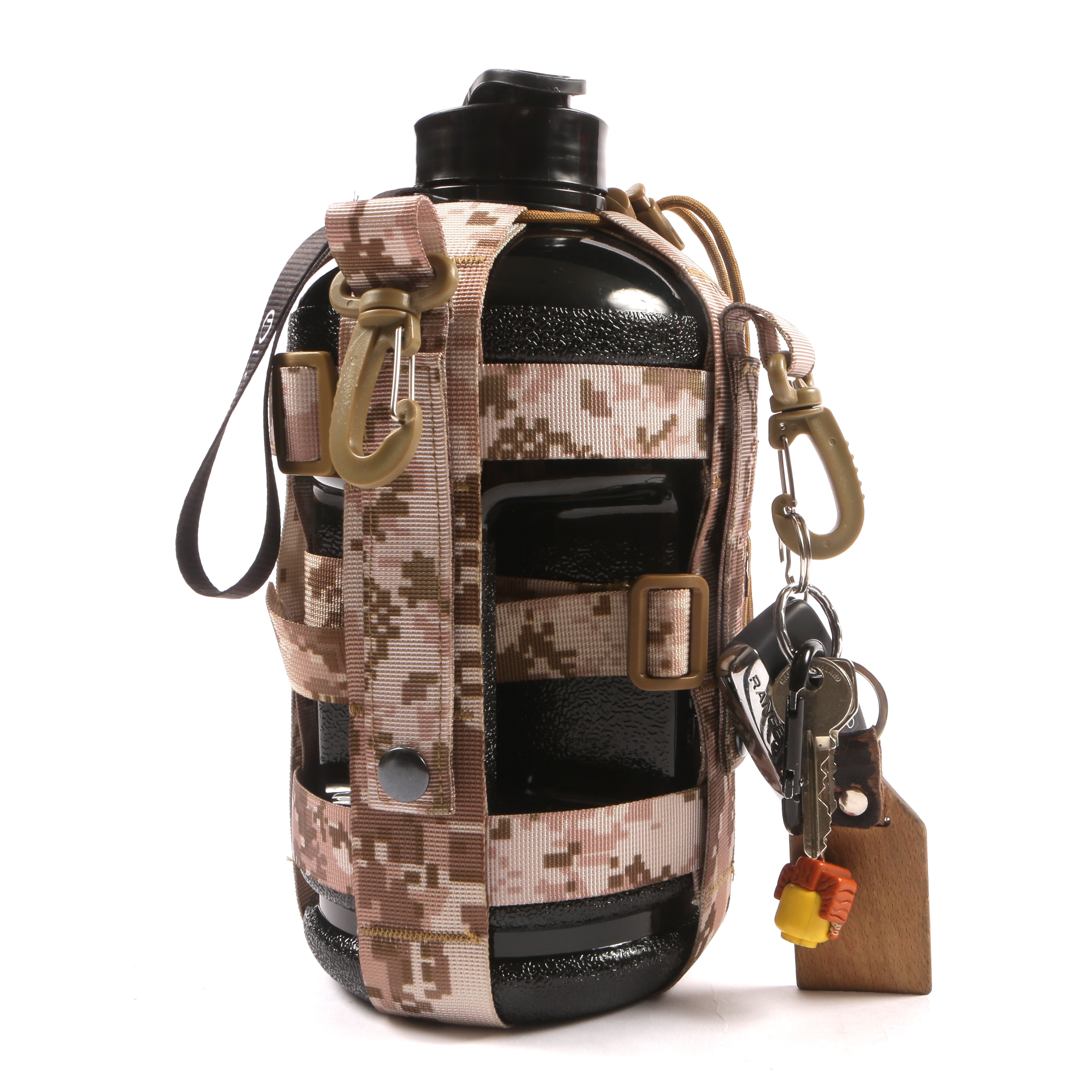 OLOKUN 2.2L Water Bottle WITH Dessert Camo Tactical Drawstring Holder