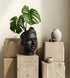 ORI Head vase in black ceramic
