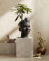 ORI Head vase in black ceramic