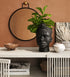 ORI Head vase in black ceramic