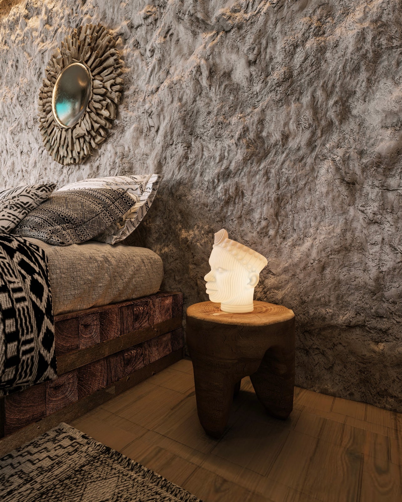 ORI Head Porcelain Table Lamp - Single (1)
